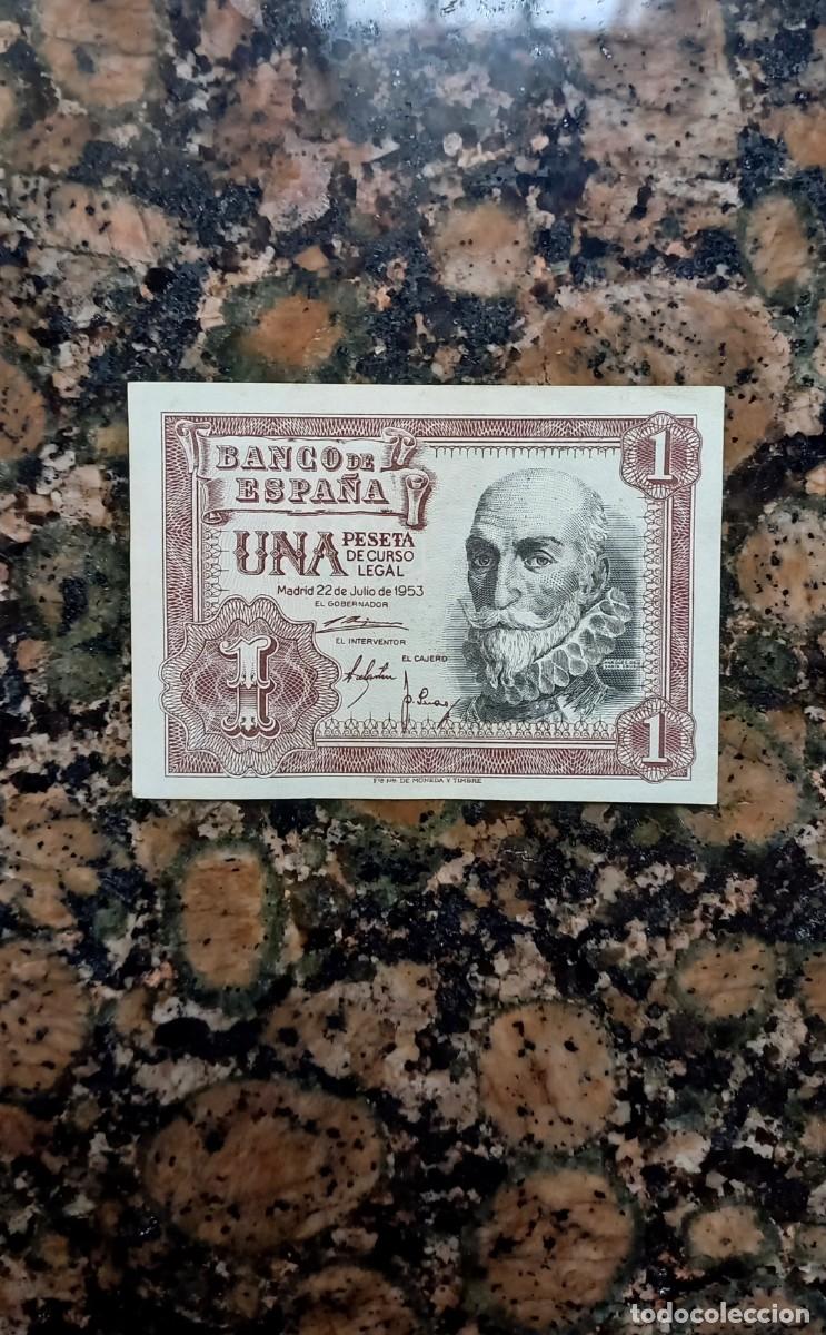 Billetes espa&ntilde;oles: Sin serie billete 1 peseta 1953