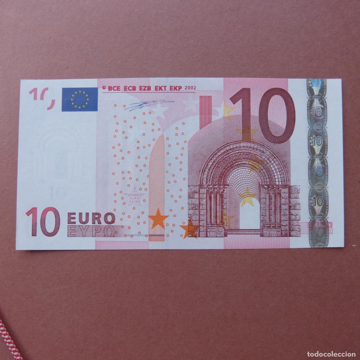 Billetes espa&ntilde;oles: Billete de 10 Euros 2002, Espa&ntilde;a, firma duisenberg, sc.