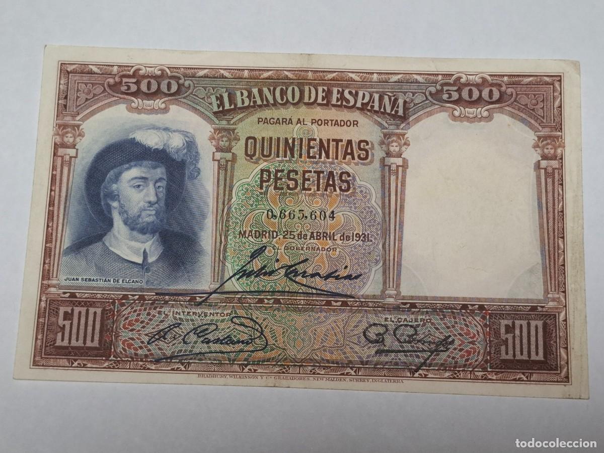 Billetes espa&ntilde;oles: Billete de 500 PESETAS del 25 de Abril de 1965 BANCO DE ESPA&Ntilde;A sin serie en MBC+
