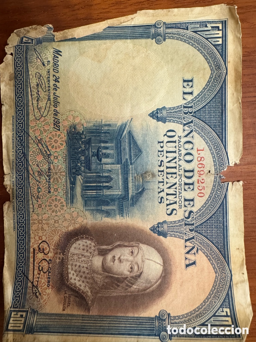 Billetes espa&ntilde;oles: Billetes Espa&ntilde;oles Antig&uuml;os - Foto 3