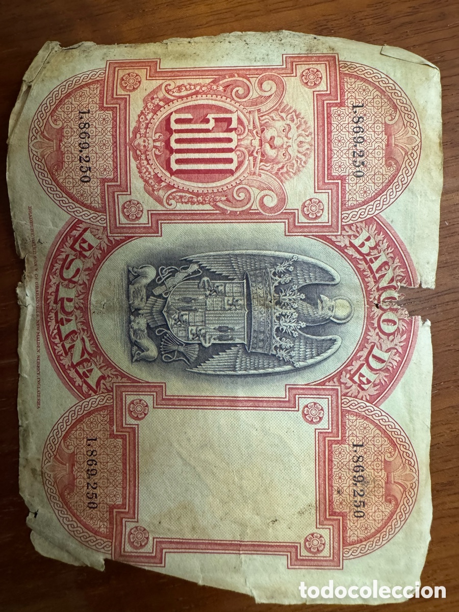Billetes espa&ntilde;oles: Billetes Espa&ntilde;oles Antig&uuml;os - Foto 4