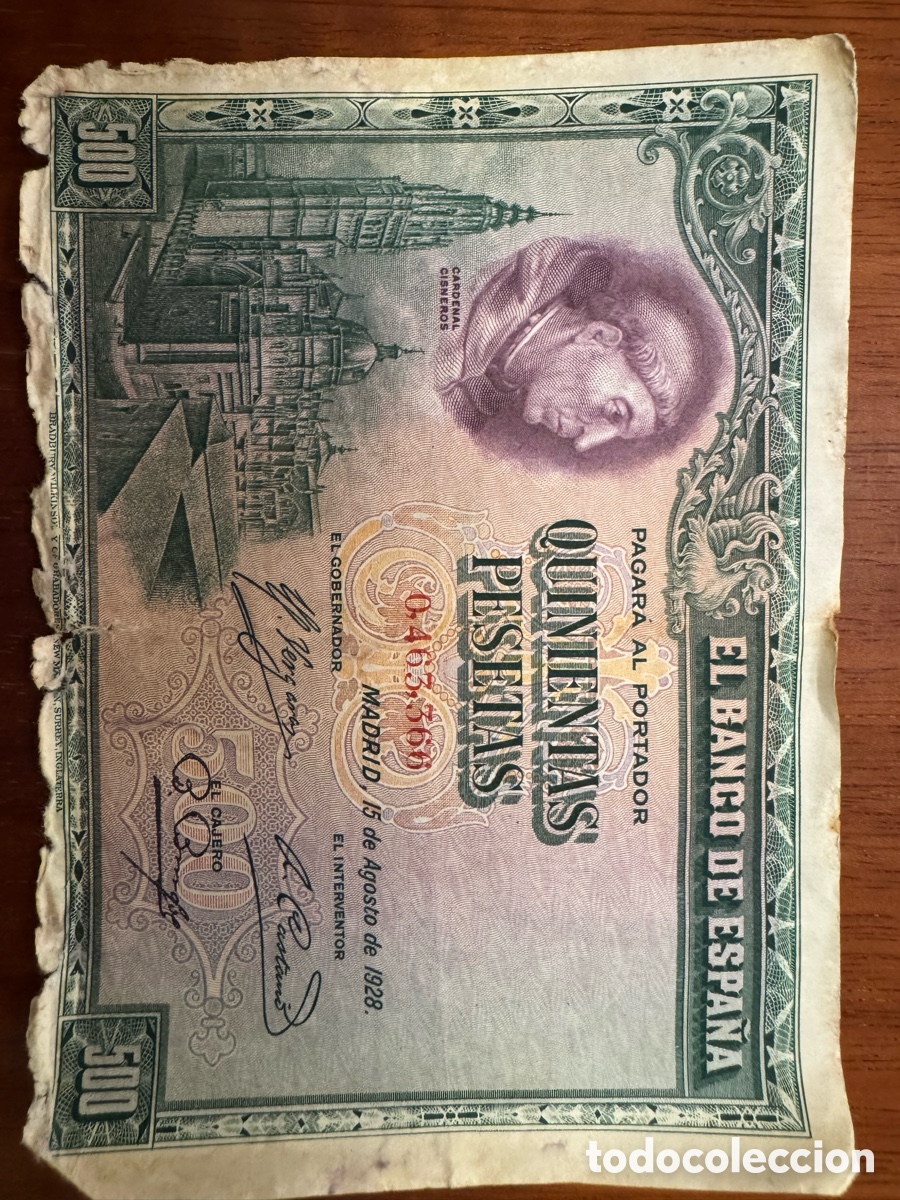 Billetes espa&ntilde;oles: Billetes Espa&ntilde;oles Antig&uuml;os - Foto 6