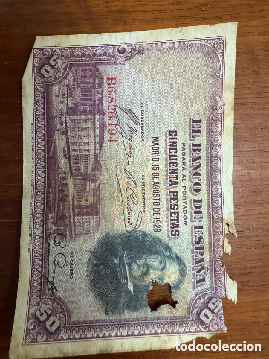 Billetes espa&ntilde;oles: Billetes Espa&ntilde;oles Antig&uuml;os - Foto 13