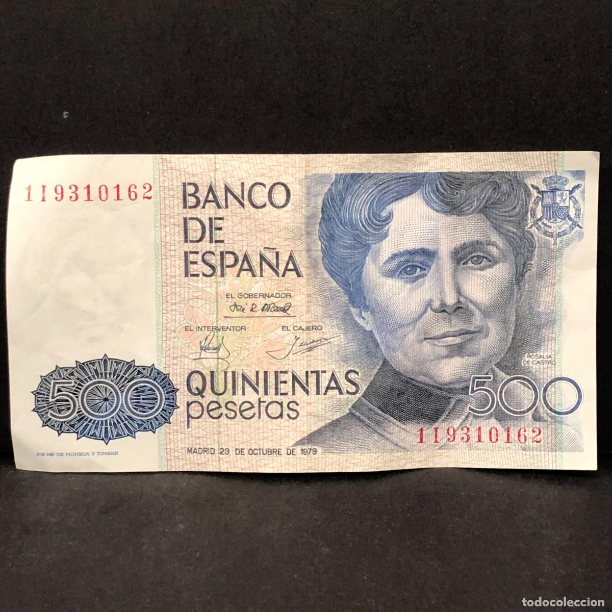Billetes espa&ntilde;oles: BILLETE - QUINIENTAS PESETAS - 500 PTAS - 1979 - ROSALIA DE CASTRO - BANCO DE ESPA&Ntilde;A / 105