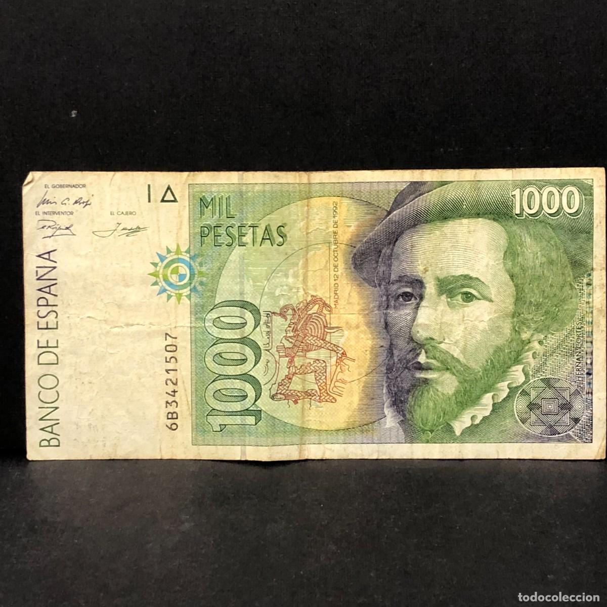 Billetes espa&ntilde;oles: BILLETE - MIL PESETAS - 1000 PTAS - 1992 - HERNAN CORTES - BANCO DE ESPA&Ntilde;A / 108