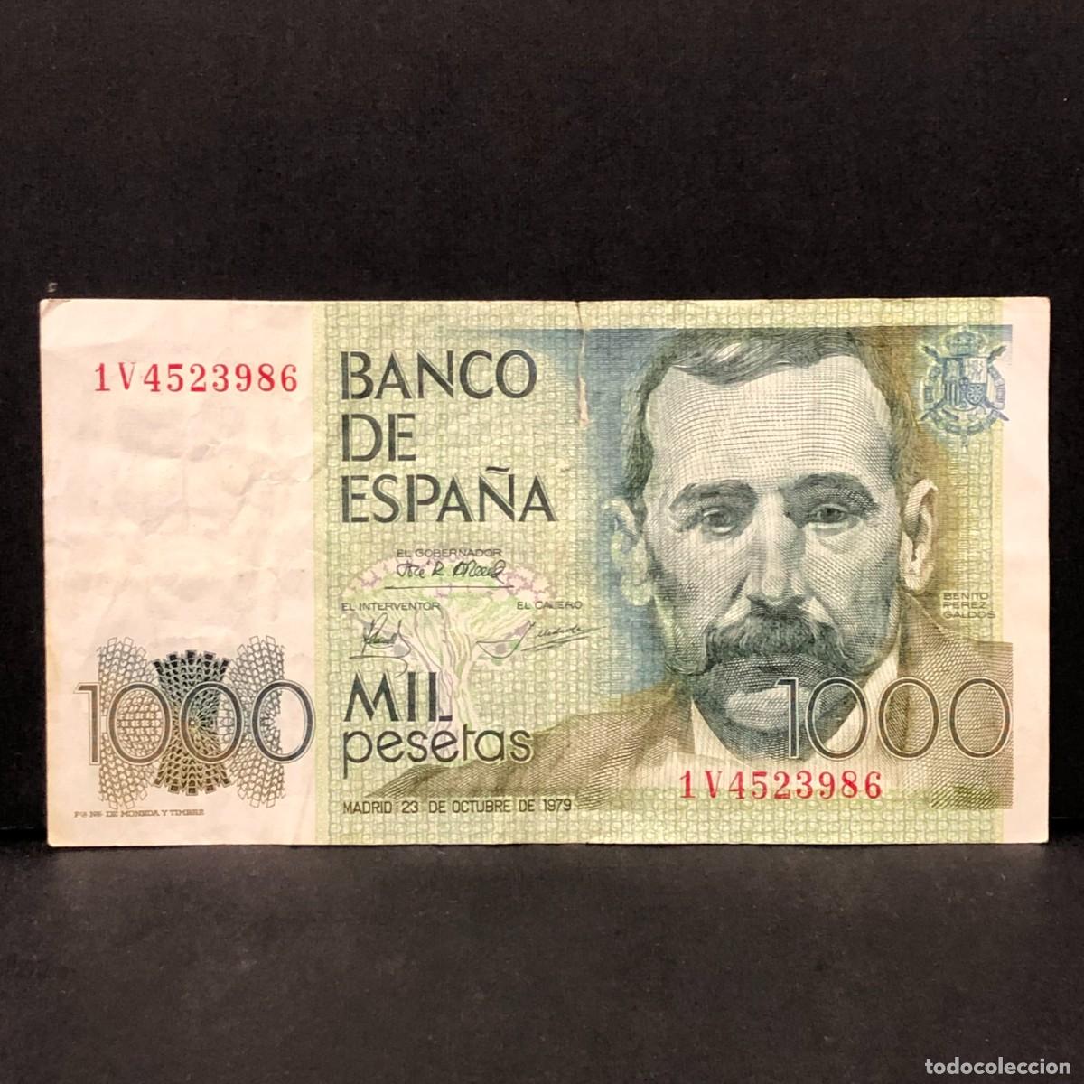 Billetes espa&ntilde;oles: BILLETE - MIL PESETAS - 1000 PTAS - 1979 - BENITO PEREZ GALD&Oacute;S - BANCO DE ESPA&Ntilde;A / 109