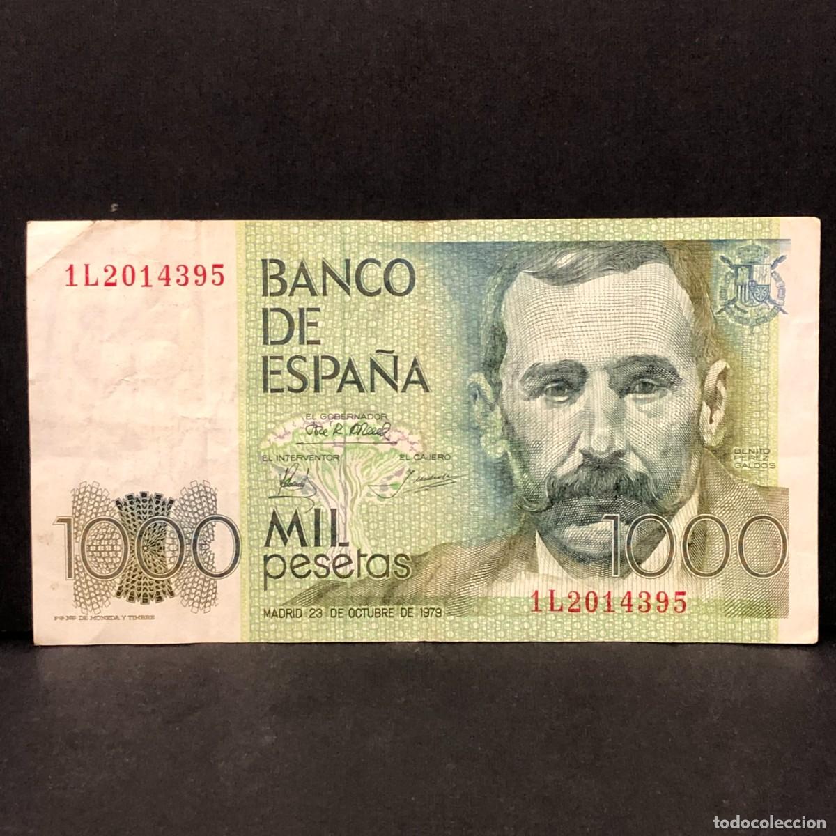 Billetes espa&ntilde;oles: BILLETE - MIL PESETAS - 1000 PTAS - 1979 - BENITO PEREZ GALD&Oacute;S - BANCO DE ESPA&Ntilde;A / 110