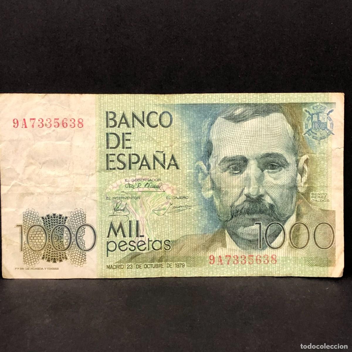 Billetes espa&ntilde;oles: BILLETE - MIL PESETAS - 1000 PTAS - 1979 - BENITO PEREZ GALD&Oacute;S - BANCO DE ESPA&Ntilde;A / 111