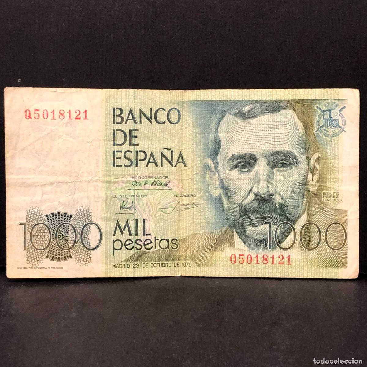Billetes espa&ntilde;oles: BILLETE - MIL PESETAS - 1000 PTAS - 1979 - BENITO PEREZ GALD&Oacute;S - BANCO DE ESPA&Ntilde;A / 113
