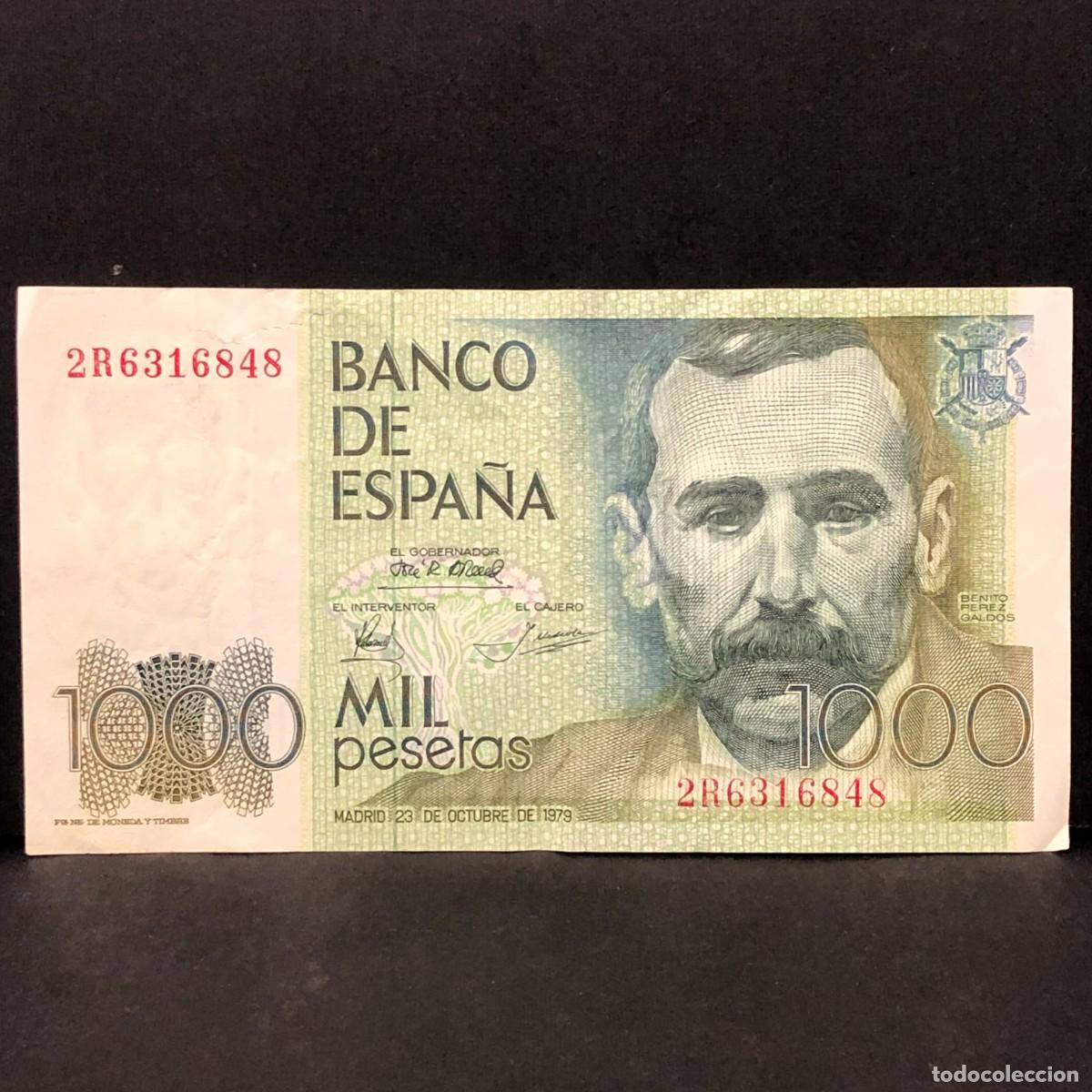 Billetes espa&ntilde;oles: BILLETE - MIL PESETAS - 1000 PTAS - 1979 - BENITO PEREZ GALD&Oacute;S - BANCO DE ESPA&Ntilde;A / 114