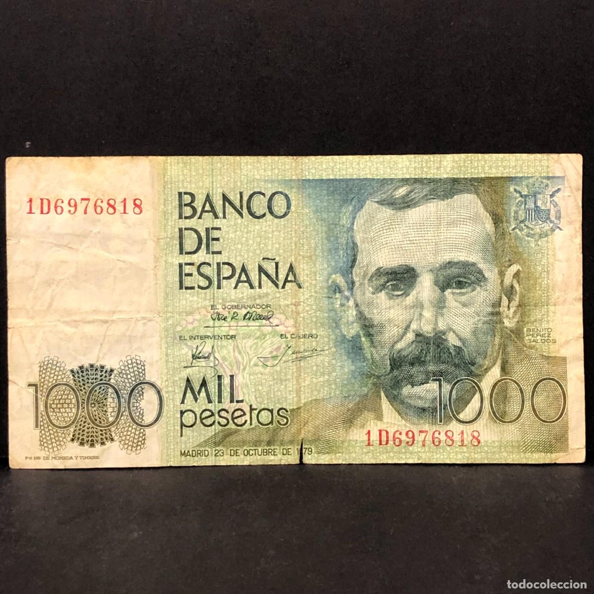 Billetes espa&ntilde;oles: BILLETE - MIL PESETAS - 1000 PTAS - 1979 - BENITO PEREZ GALD&Oacute;S - BANCO DE ESPA&Ntilde;A / 115