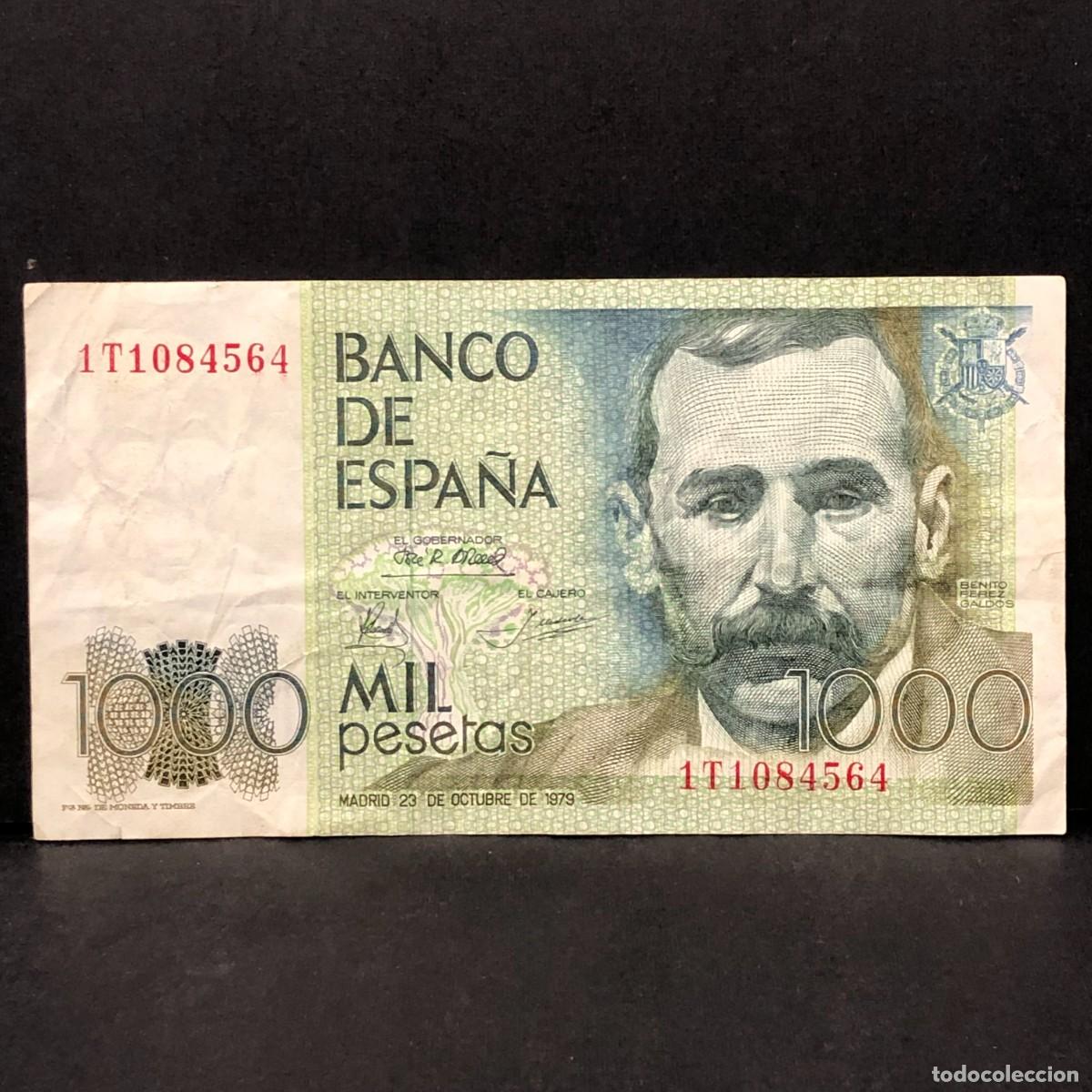Billetes espa&ntilde;oles: BILLETE - MIL PESETAS - 1000 PTAS - 1979 - BENITO PEREZ GALD&Oacute;S - BANCO DE ESPA&Ntilde;A / 116