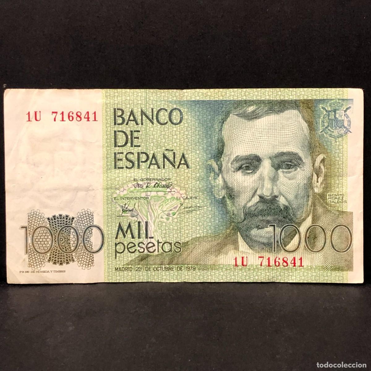 Billetes espa&ntilde;oles: BILLETE - MIL PESETAS - 1000 PTAS - 1979 - BENITO PEREZ GALD&Oacute;S - BANCO DE ESPA&Ntilde;A / 117