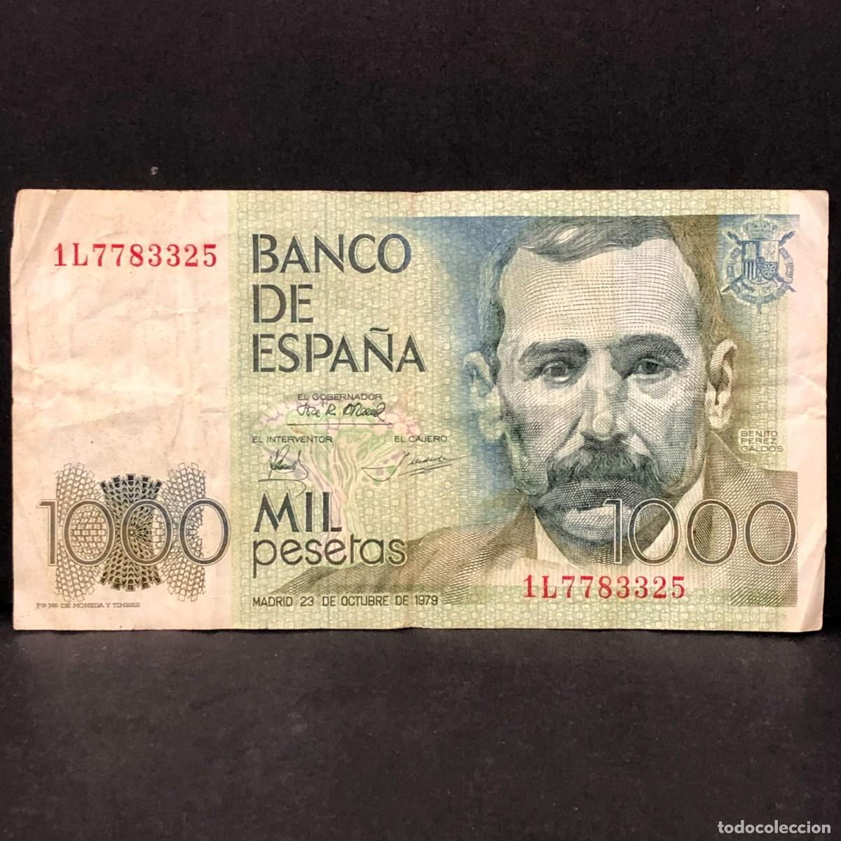 Billetes espa&ntilde;oles: BILLETE - MIL PESETAS - 1000 PTAS - 1979 - BENITO PEREZ GALD&Oacute;S - BANCO DE ESPA&Ntilde;A / 118