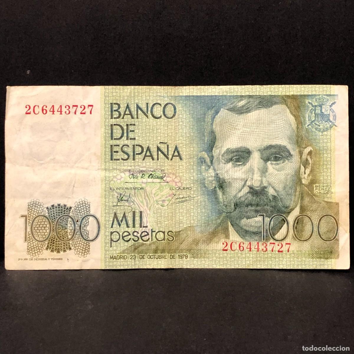Billetes espa&ntilde;oles: BILLETE - MIL PESETAS - 1000 PTAS - 1979 - BENITO PEREZ GALD&Oacute;S - BANCO DE ESPA&Ntilde;A / 119