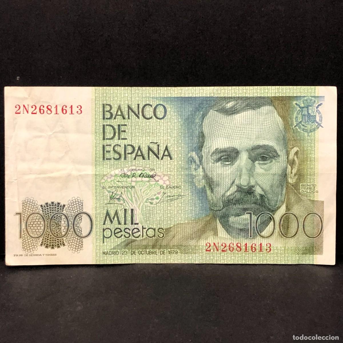Billetes espa&ntilde;oles: BILLETE - MIL PESETAS - 1000 PTAS - 1979 - BENITO PEREZ GALD&Oacute;S - BANCO DE ESPA&Ntilde;A / 120
