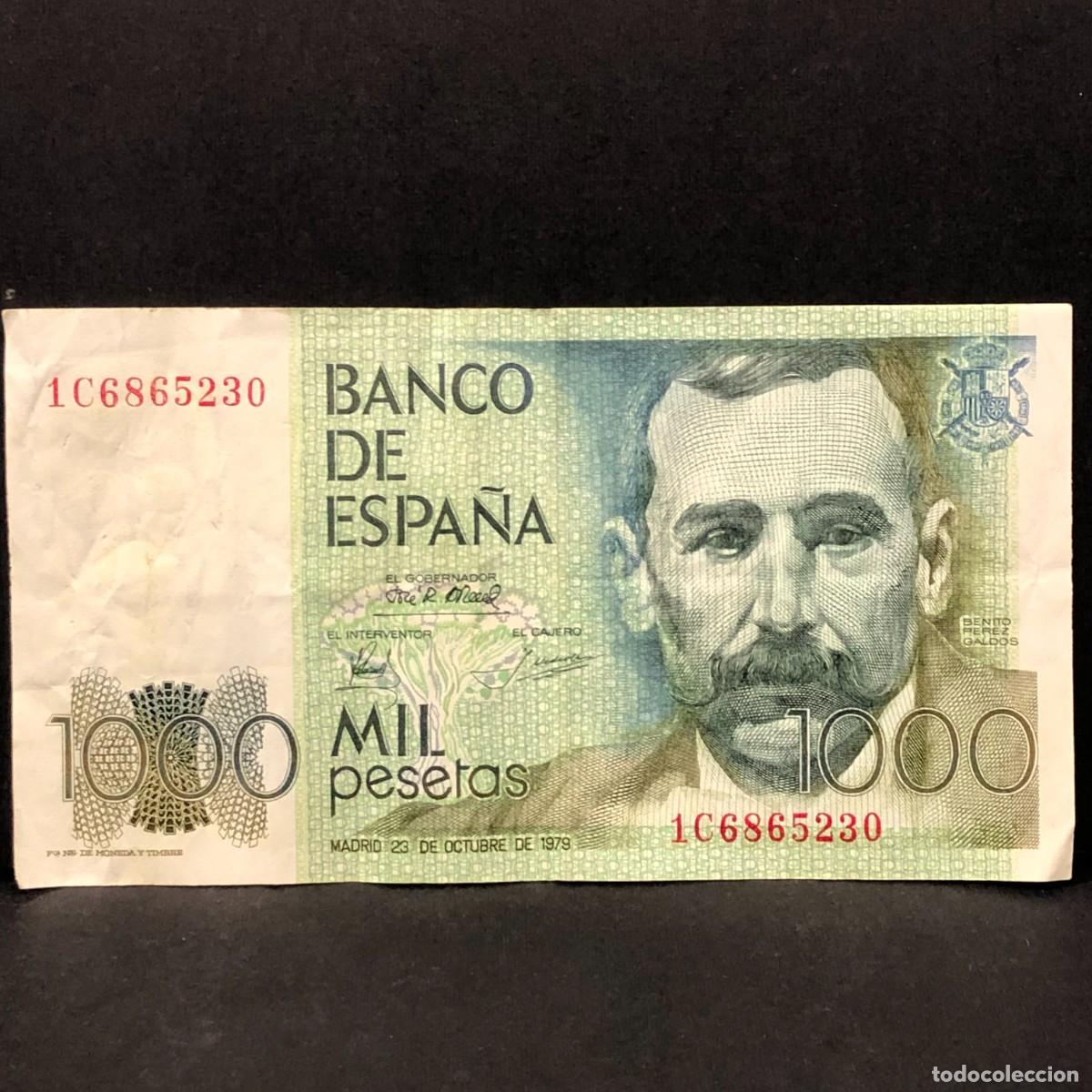 Billetes espa&ntilde;oles: BILLETE - MIL PESETAS - 1000 PTAS - 1979 - BENITO PEREZ GALD&Oacute;S - BANCO DE ESPA&Ntilde;A / 121