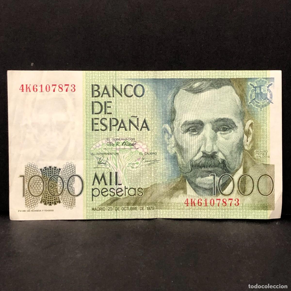 Billetes espa&ntilde;oles: BILLETE - MIL PESETAS - 1000 PTAS - 1979 - BENITO PEREZ GALD&Oacute;S - BANCO DE ESPA&Ntilde;A / 125