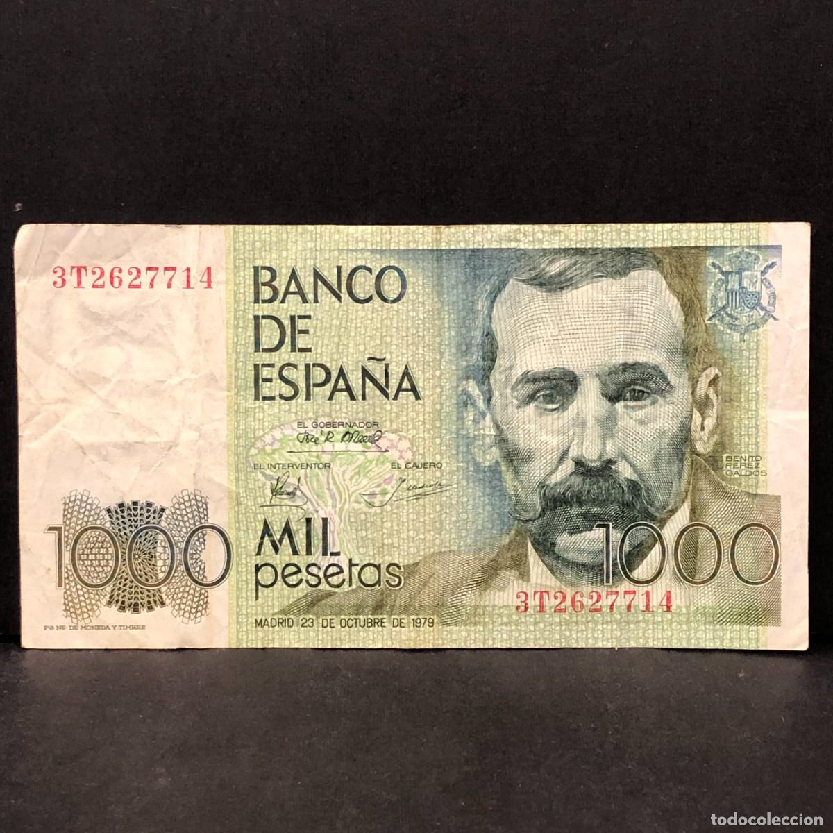 Billetes espa&ntilde;oles: BILLETE - MIL PESETAS - 1000 PTAS - 1979 - BENITO PEREZ GALD&Oacute;S - BANCO DE ESPA&Ntilde;A / 129