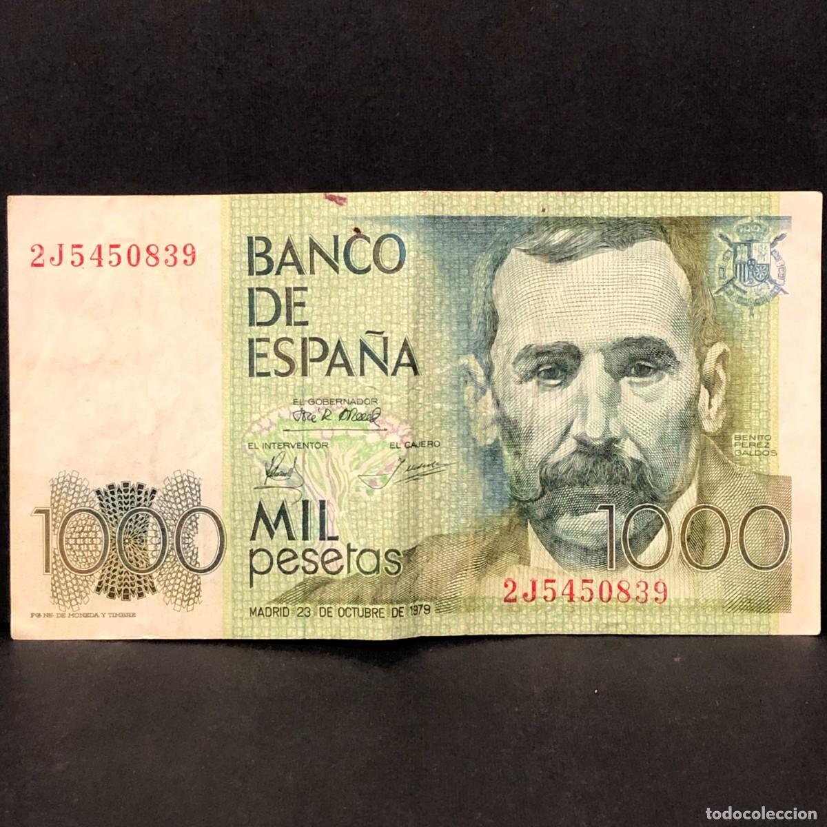 Billetes espa&ntilde;oles: BILLETE - MIL PESETAS - 1000 PTAS - 1979 - BENITO PEREZ GALD&Oacute;S - BANCO DE ESPA&Ntilde;A / 133