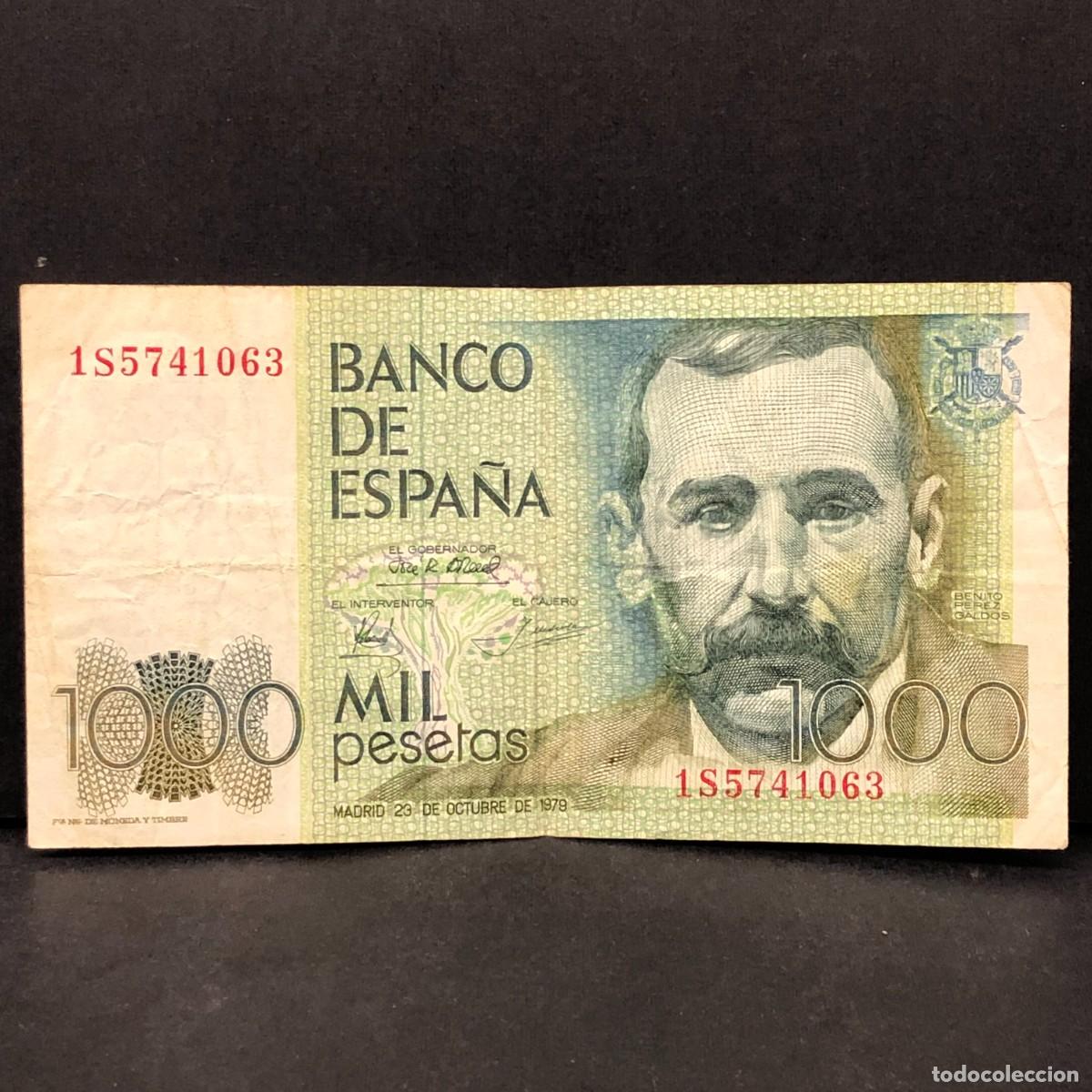 Billetes espa&ntilde;oles: BILLETE - MIL PESETAS - 1000 PTAS - 1979 - BENITO PEREZ GALD&Oacute;S - BANCO DE ESPA&Ntilde;A / 134
