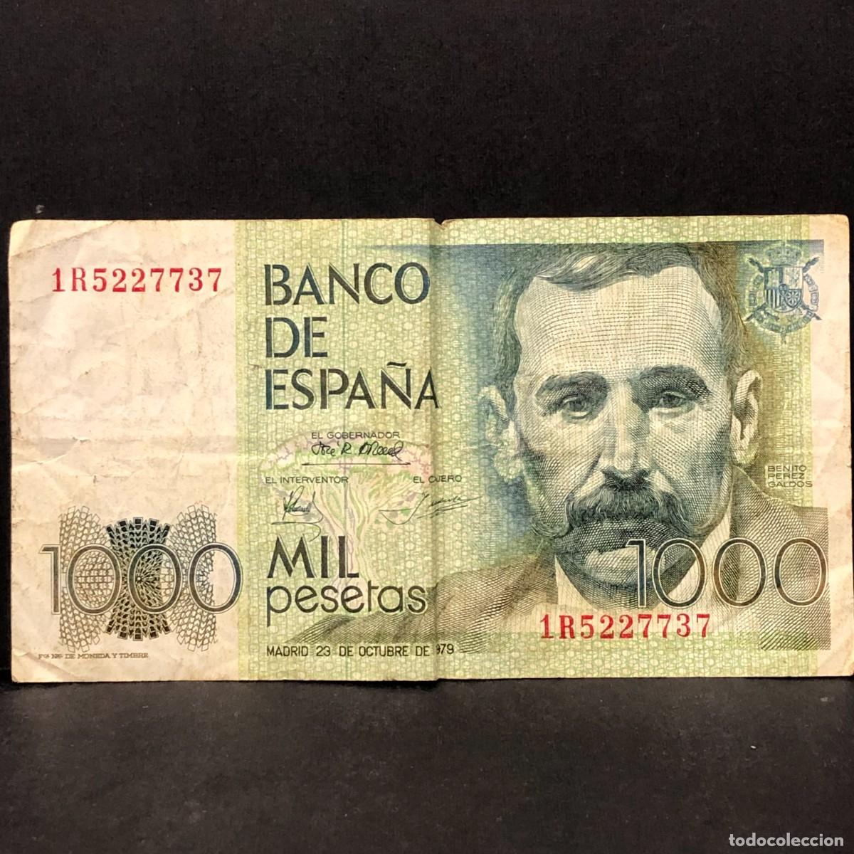 Billetes espa&ntilde;oles: BILLETE - MIL PESETAS - 1000 PTAS - 1979 - BENITO PEREZ GALD&Oacute;S - BANCO DE ESPA&Ntilde;A / 135