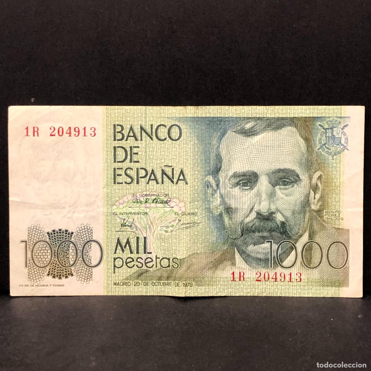 Billetes espa&ntilde;oles: BILLETE - MIL PESETAS - 1000 PTAS - 1979 - BENITO PEREZ GALD&Oacute;S - BANCO DE ESPA&Ntilde;A / 138