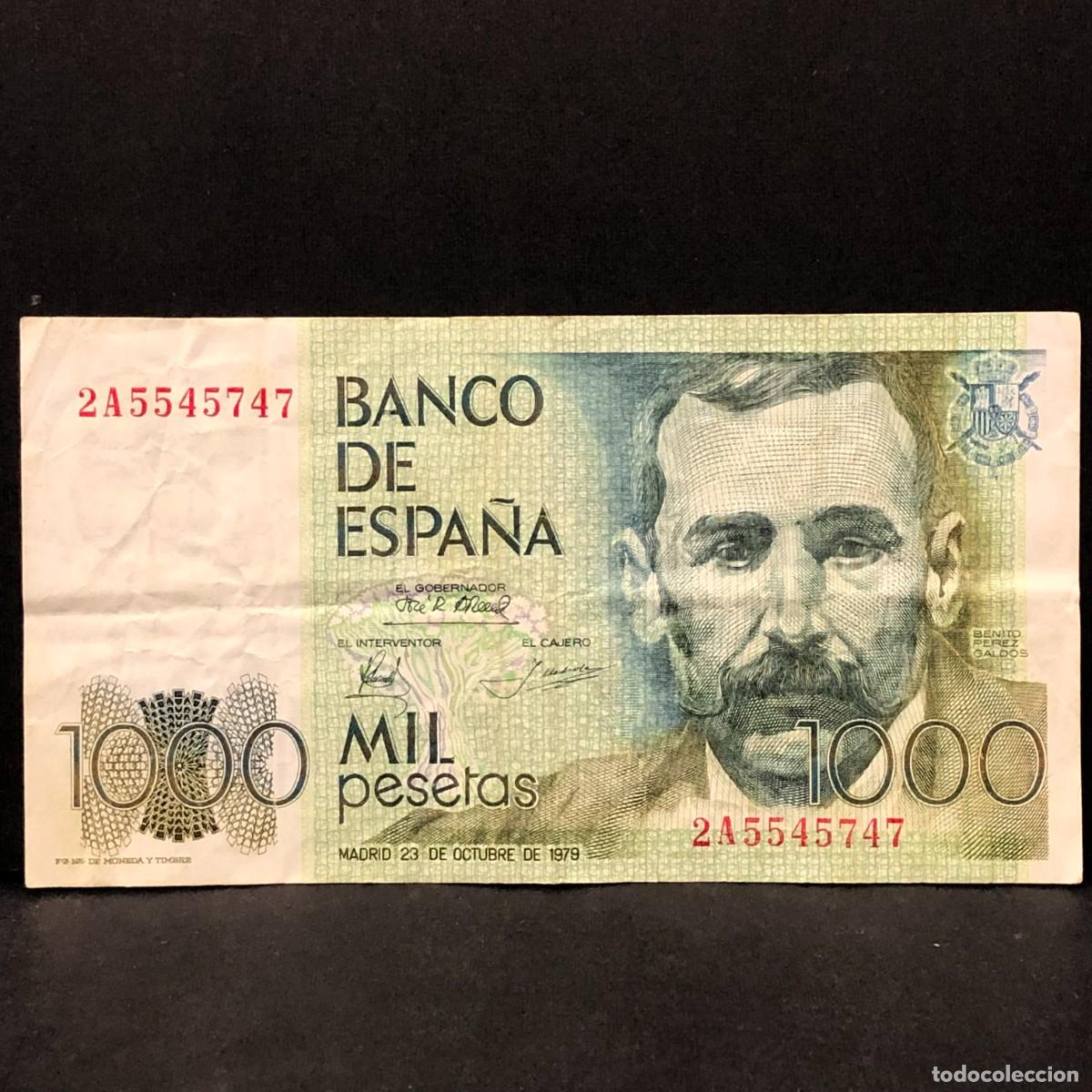 Billetes espa&ntilde;oles: BILLETE - MIL PESETAS - 1000 PTAS - 1979 - BENITO PEREZ GALD&Oacute;S - BANCO DE ESPA&Ntilde;A / 139