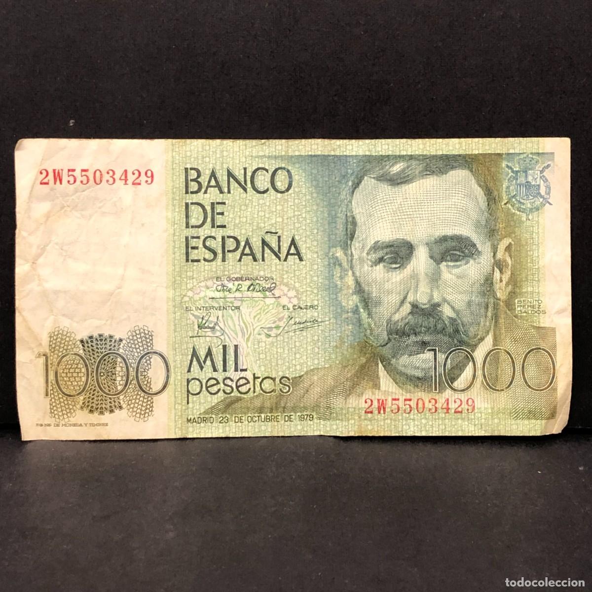 Billetes espa&ntilde;oles: BILLETE - MIL PESETAS - 1000 PTAS - 1979 - BENITO PEREZ GALD&Oacute;S - BANCO DE ESPA&Ntilde;A / 140