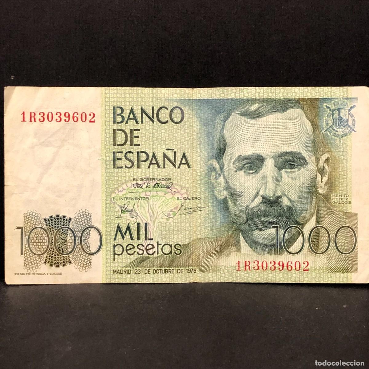 Billetes espa&ntilde;oles: BILLETE - MIL PESETAS - 1000 PTAS - 1979 - BENITO PEREZ GALD&Oacute;S - BANCO DE ESPA&Ntilde;A / 142