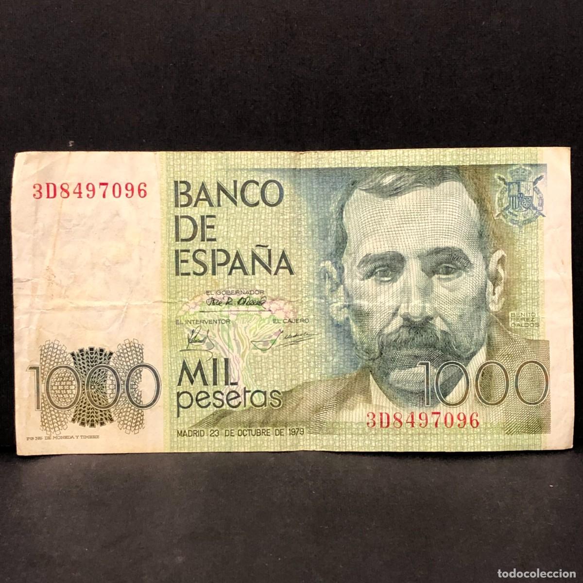 Billetes espa&ntilde;oles: BILLETE - MIL PESETAS - 1000 PTAS - 1979 - BENITO PEREZ GALD&Oacute;S - BANCO DE ESPA&Ntilde;A / 144