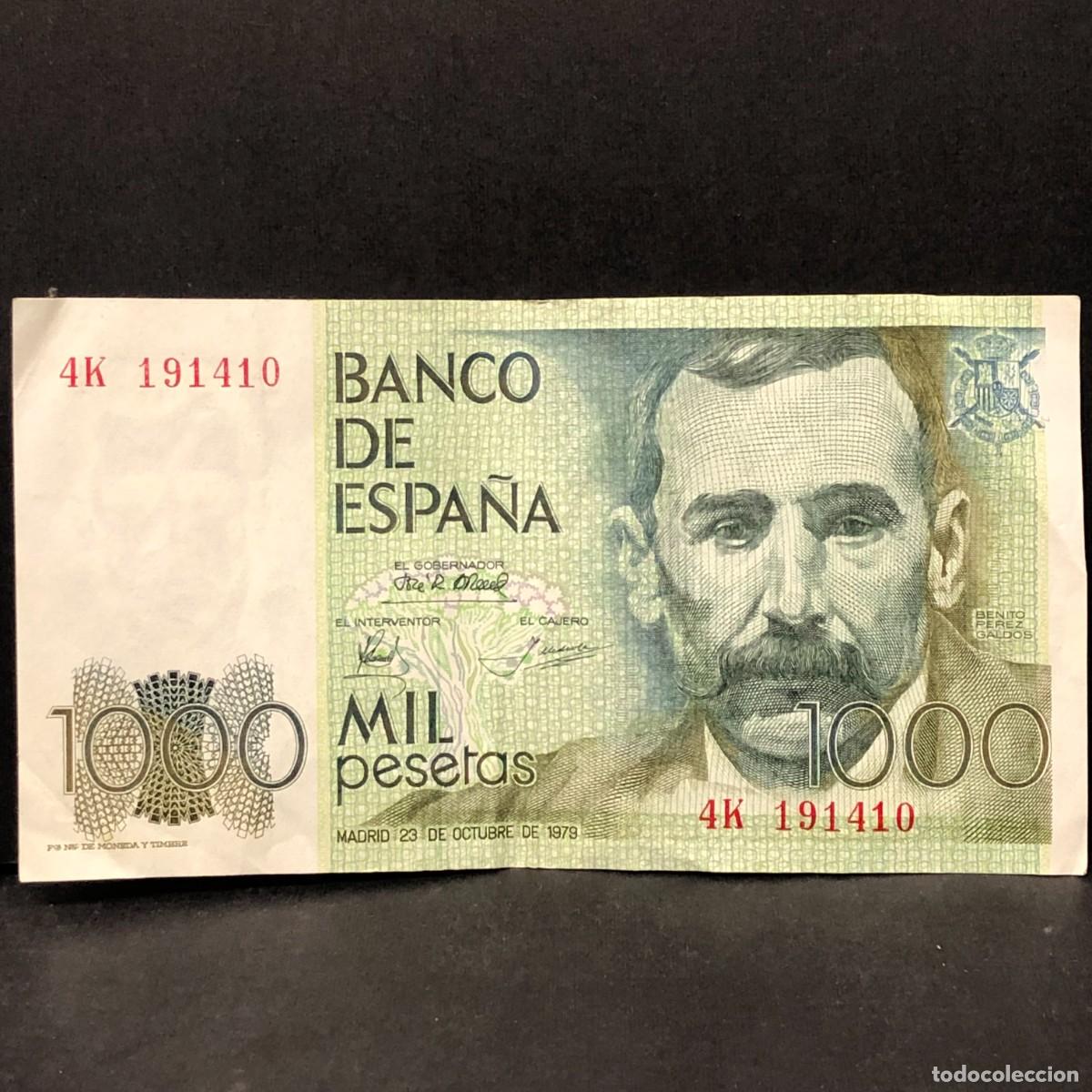 Billetes espa&ntilde;oles: BILLETE - MIL PESETAS - 1000 PTAS - 1979 - BENITO PEREZ GALD&Oacute;S - BANCO DE ESPA&Ntilde;A / 146