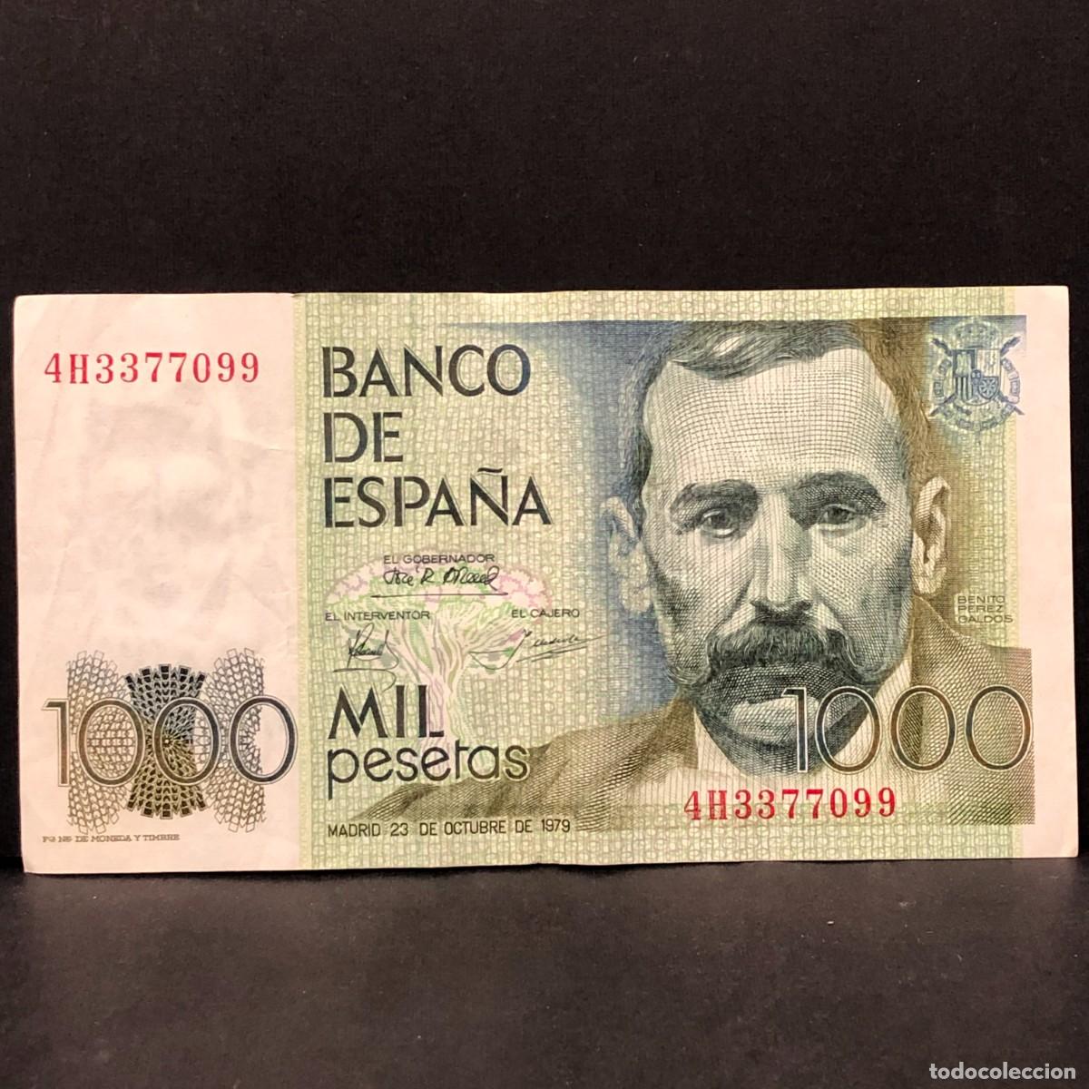 Billetes espa&ntilde;oles: BILLETE - MIL PESETAS - 1000 PTAS - 1979 - BENITO PEREZ GALD&Oacute;S - BANCO DE ESPA&Ntilde;A / 148