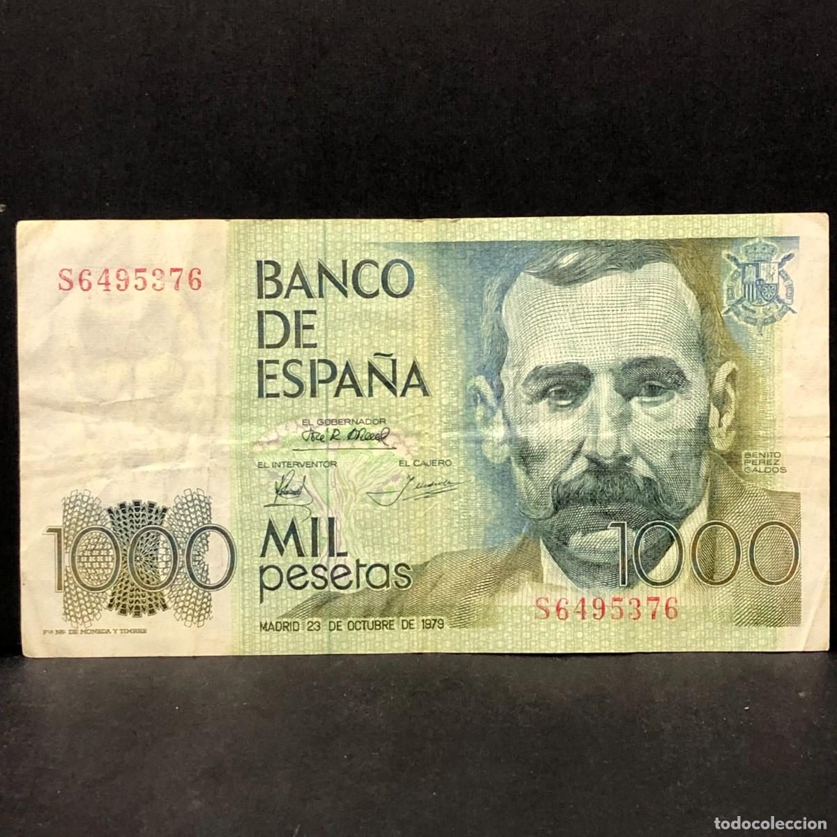 Billetes espa&ntilde;oles: BILLETE - MIL PESETAS - 1000 PTAS - 1979 - BENITO PEREZ GALD&Oacute;S - BANCO DE ESPA&Ntilde;A / 149