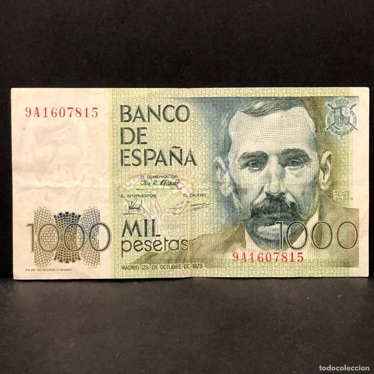 Billetes espa&ntilde;oles: BILLETE - MIL PESETAS - 1000 PTAS - 1979 - BENITO PEREZ GALD&Oacute;S - BANCO DE ESPA&Ntilde;A / 153