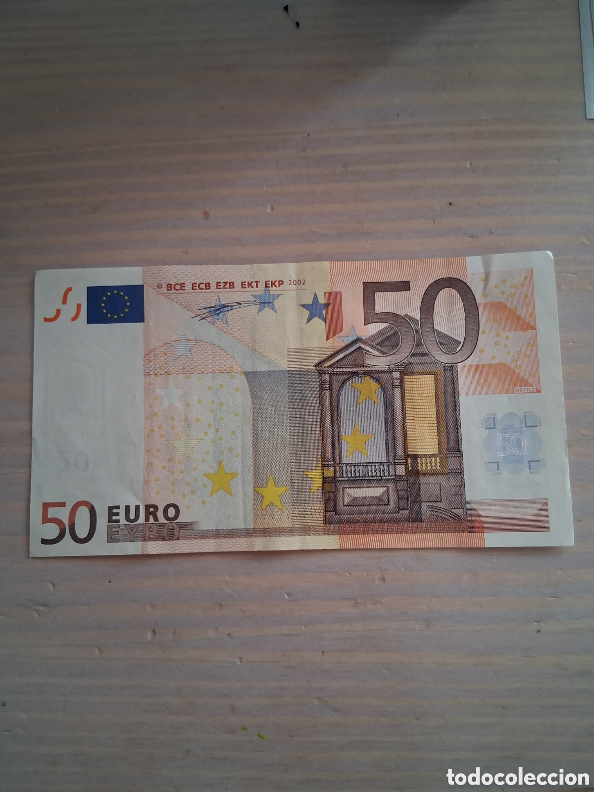 Billetes espa&ntilde;oles: Billete de 50&euro; del a&ntilde;o 2002 firmado por Duisenberg plancha M011C2