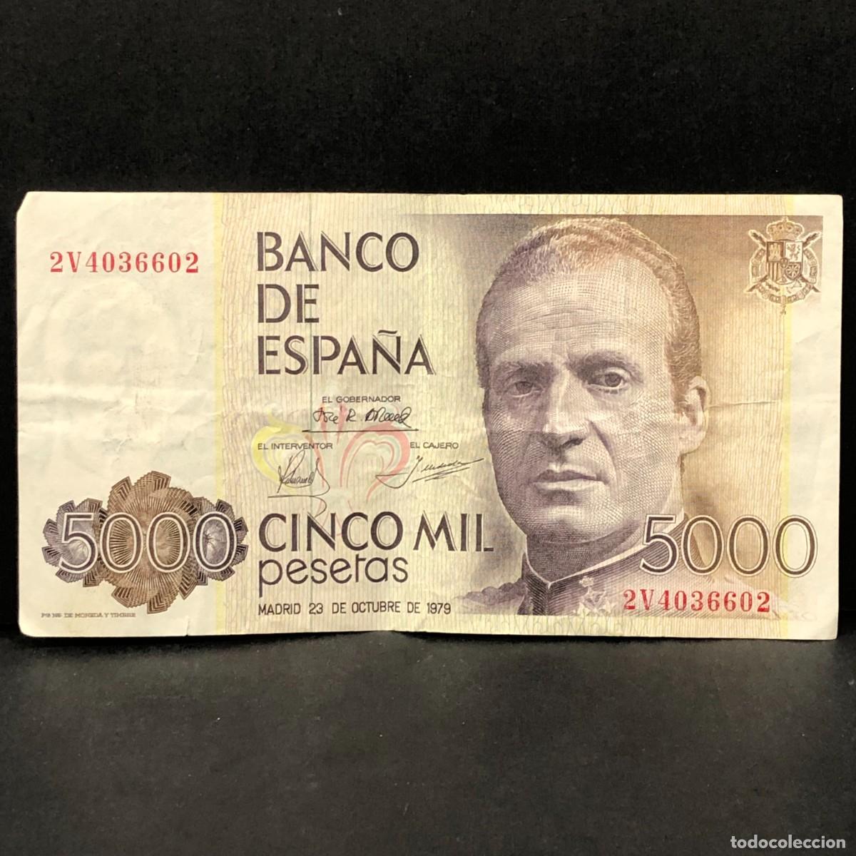 Billetes espa&ntilde;oles: BILLETE - CINCO MIL PESETAS - 5000 PTAS - 1979 - JUAN CARLOS I - BANCO DE ESPA&Ntilde;A / 170