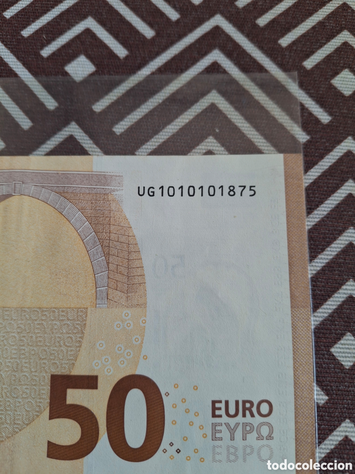 Billetes espa&ntilde;oles: Billete de 50 euros con numeracion rara