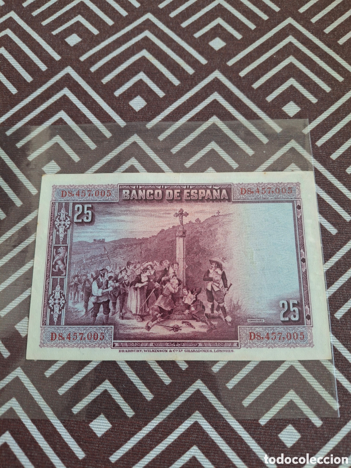 Billetes espa&ntilde;oles: Billete de 25 pesetas de 1928 - Foto 2