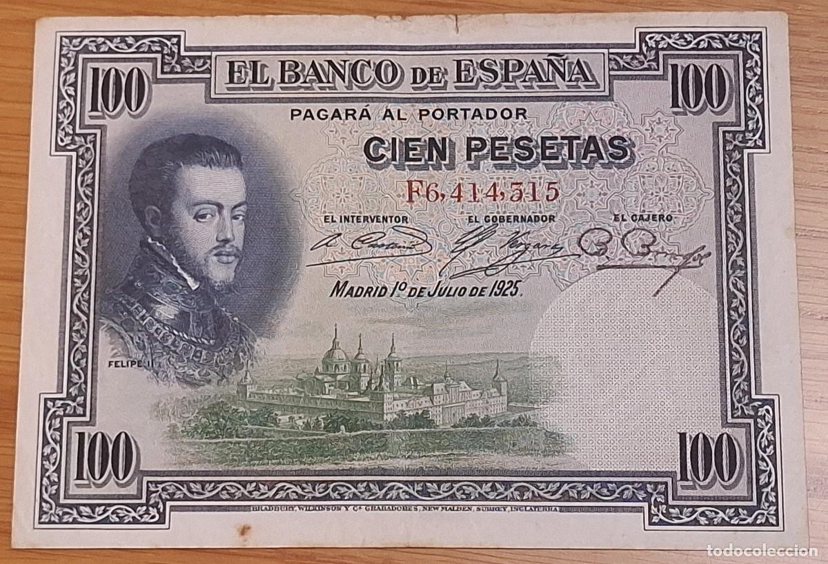 Billetes espa&ntilde;oles: Espa&ntilde;a - 100 peseta 1925