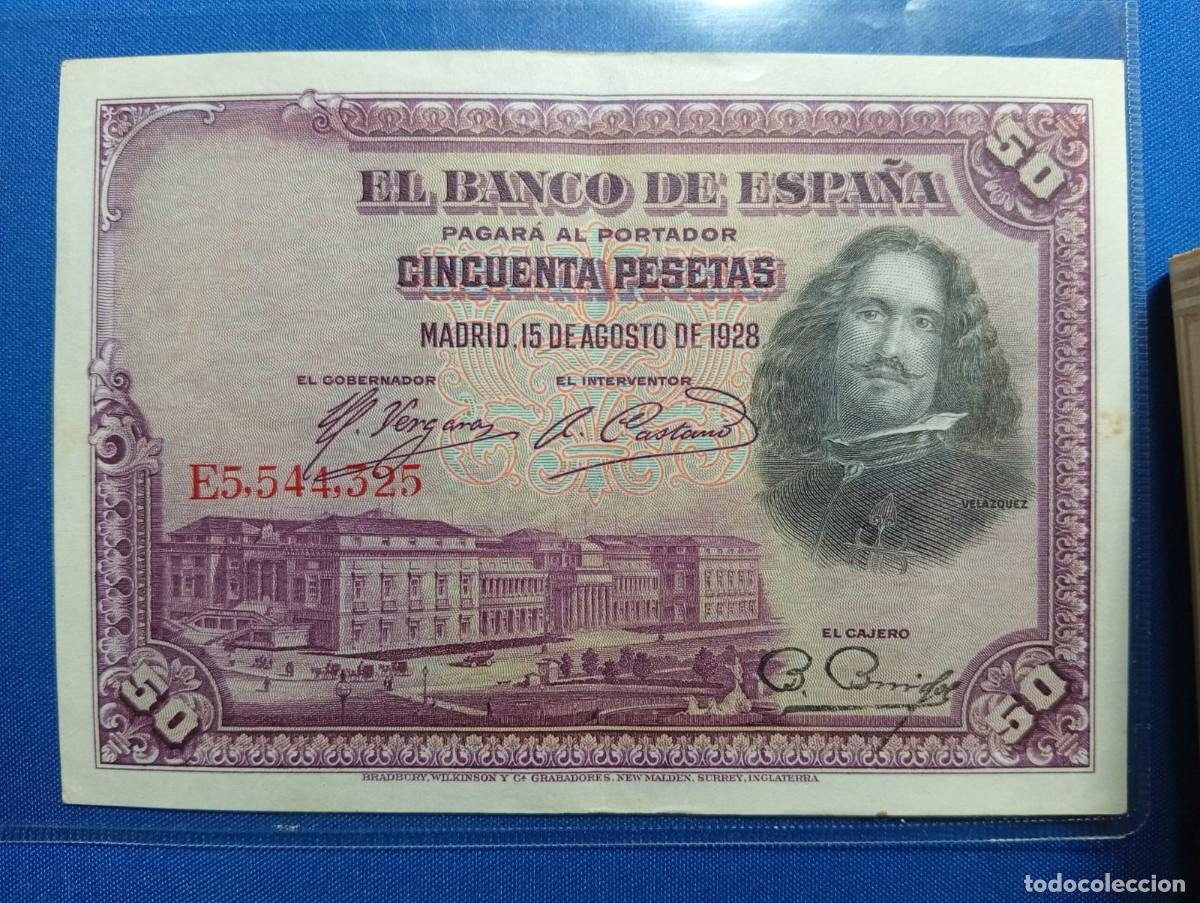 Billetes espa&ntilde;oles: Billete de 50 Ptas a&ntilde;o: 1928 Espa&ntilde;a