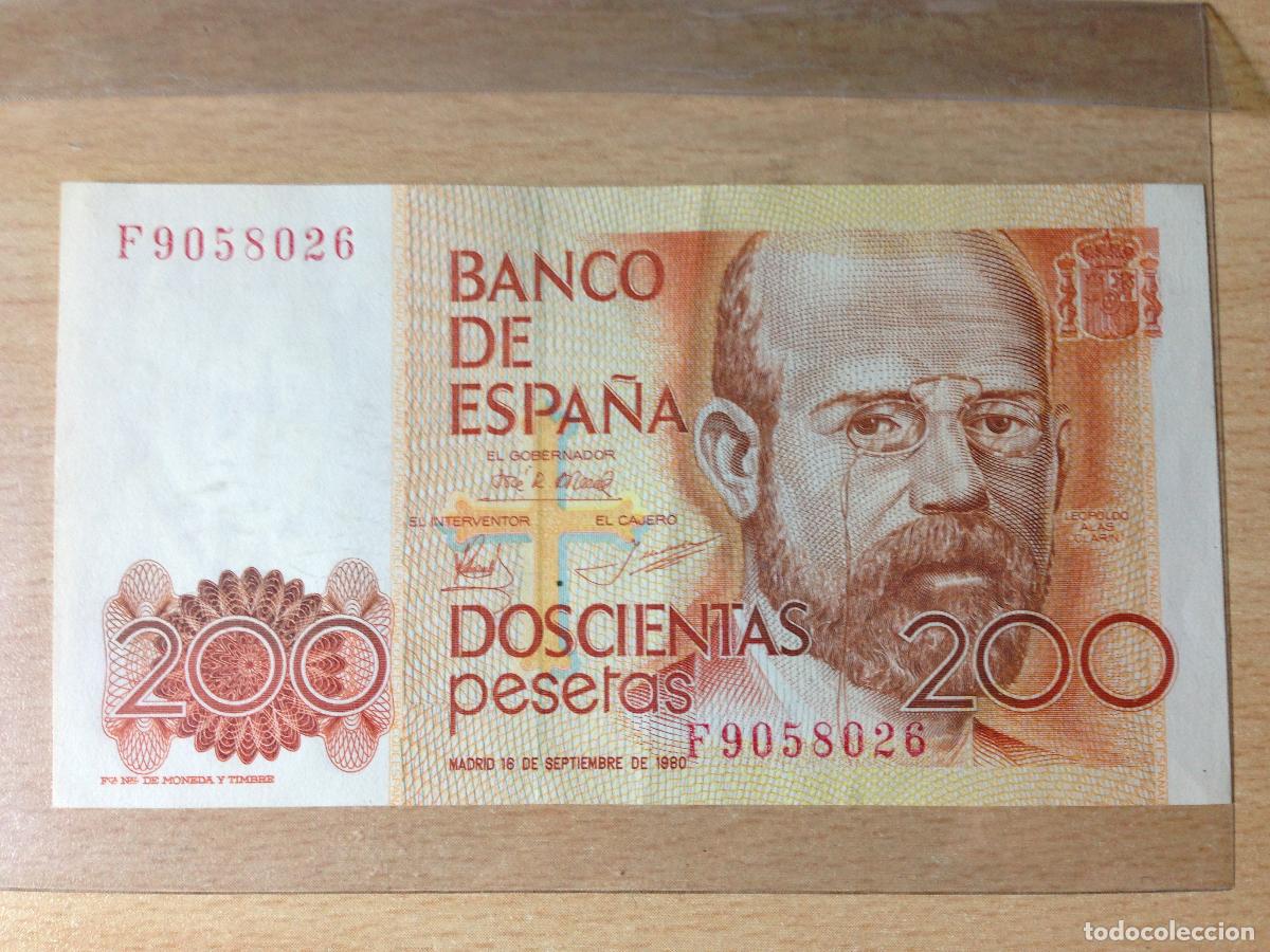 Billetes espa&ntilde;oles: 1980 - Billete 200 Pesetas - Leopoldo Alas Clarin