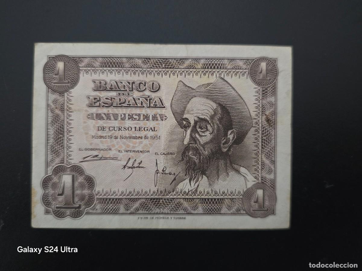Billetes espa&ntilde;oles: 1 PESETA DE 1951......SERIE B......PRECIOSO....ES EL DE LAS FOTOS