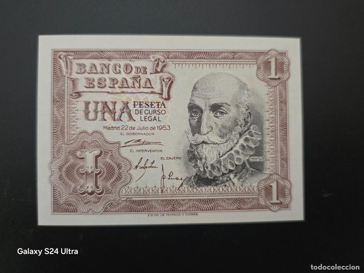 Billetes espa&ntilde;oles: 1 PESETA DE 1953......SERIE B......PRECIOSO....ES EL DE LAS FOTOS