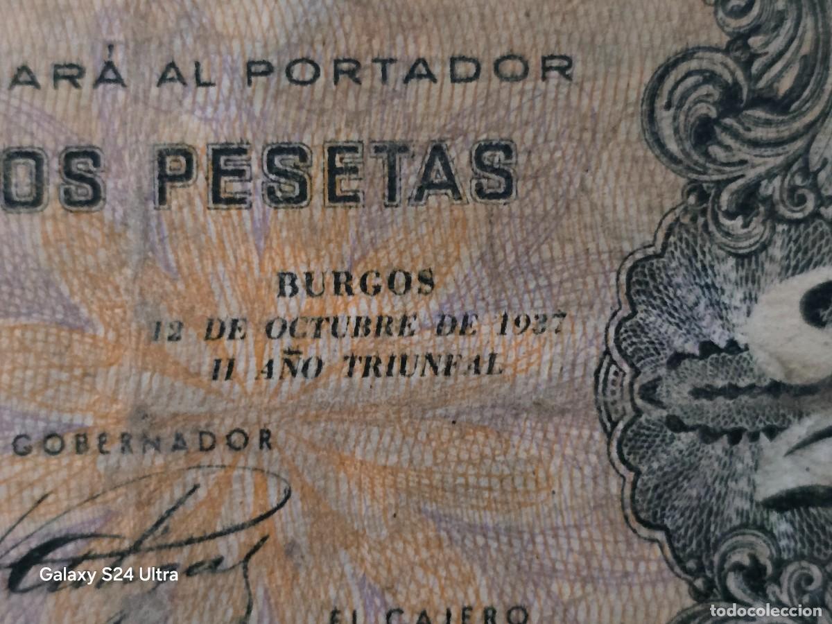 Billetes espa&ntilde;oles: 2 PESETAS DE 1937....OJO OCTUBRE MUY ESCASO.....SERIE A......ES EL DE LAS FOTOS
