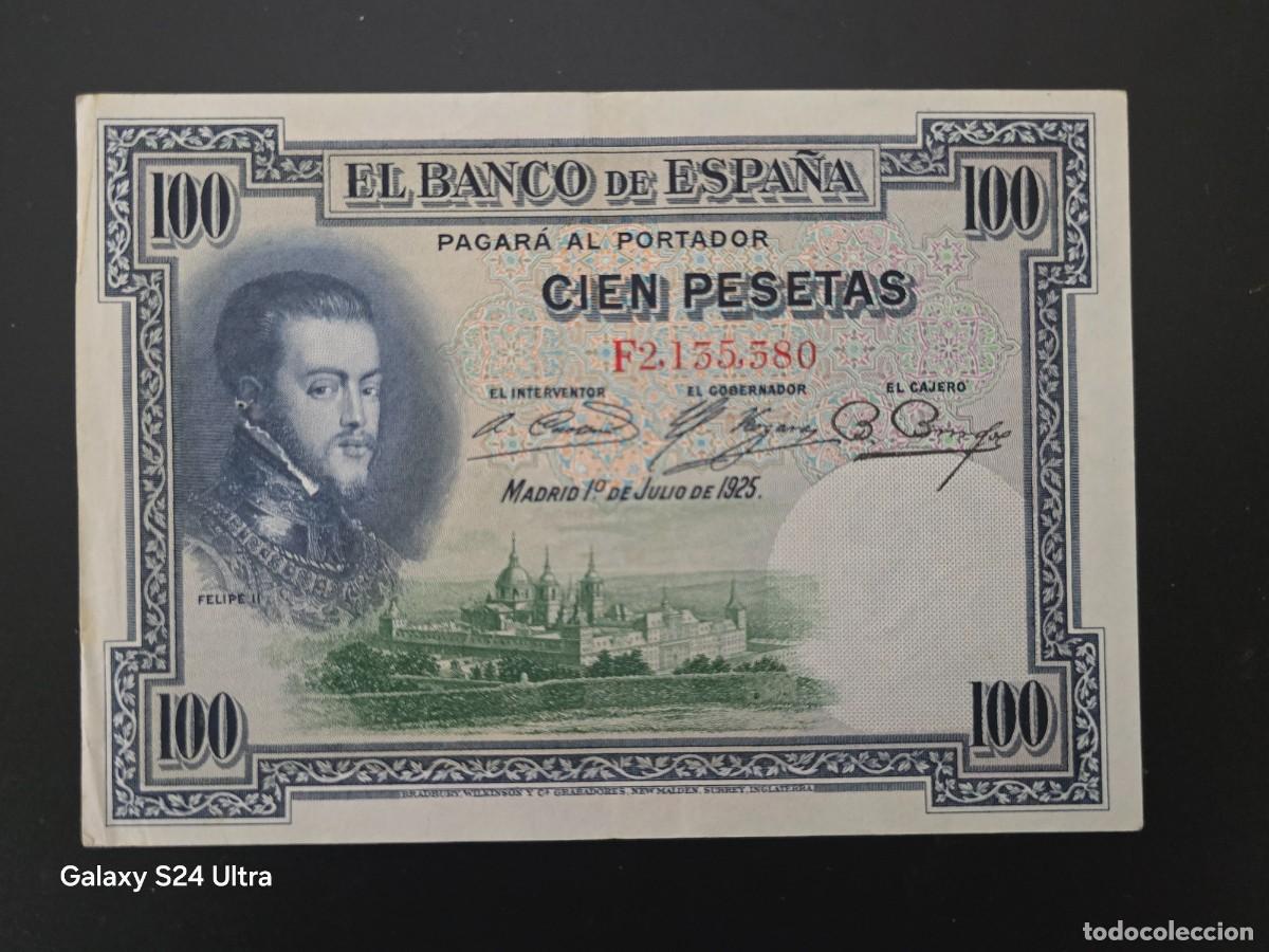 Billetes espa&ntilde;oles: 100 PESETAS DE 1925.... SERIE F .....PRECIOSO ....ES EL DE LAS FOTOS