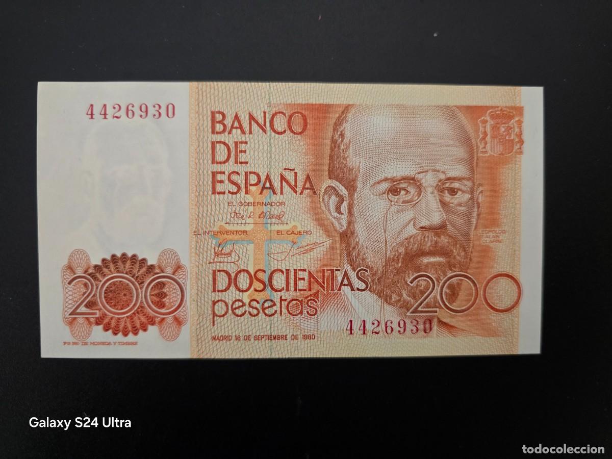 Billetes espa&ntilde;oles: 200 PESETAS DE 1980.... OJO SIN SERIE Y SIN CIRCULAR ......ES EL DE LAS FOTOS