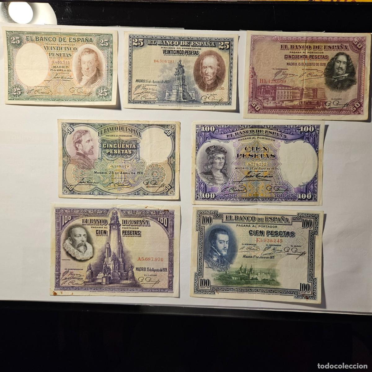 Billetes espa&ntilde;oles: Billetes (6) Republica Espa&ntilde;ola los de la foto