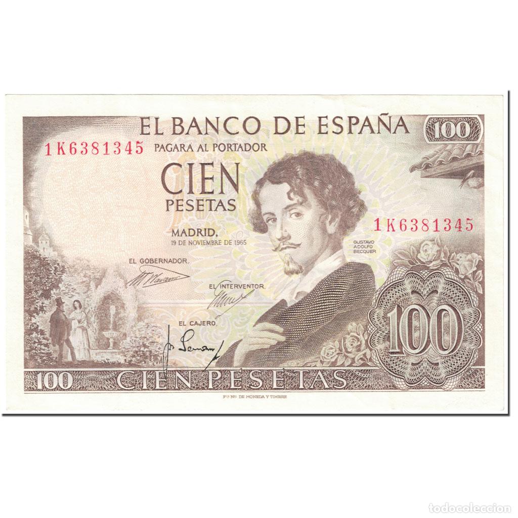 Billetes espa&ntilde;oles: [#603958] Billete, 100 Pesetas, 1965, Espa&ntilde;a, 1965-11-19, KM:150, EBC