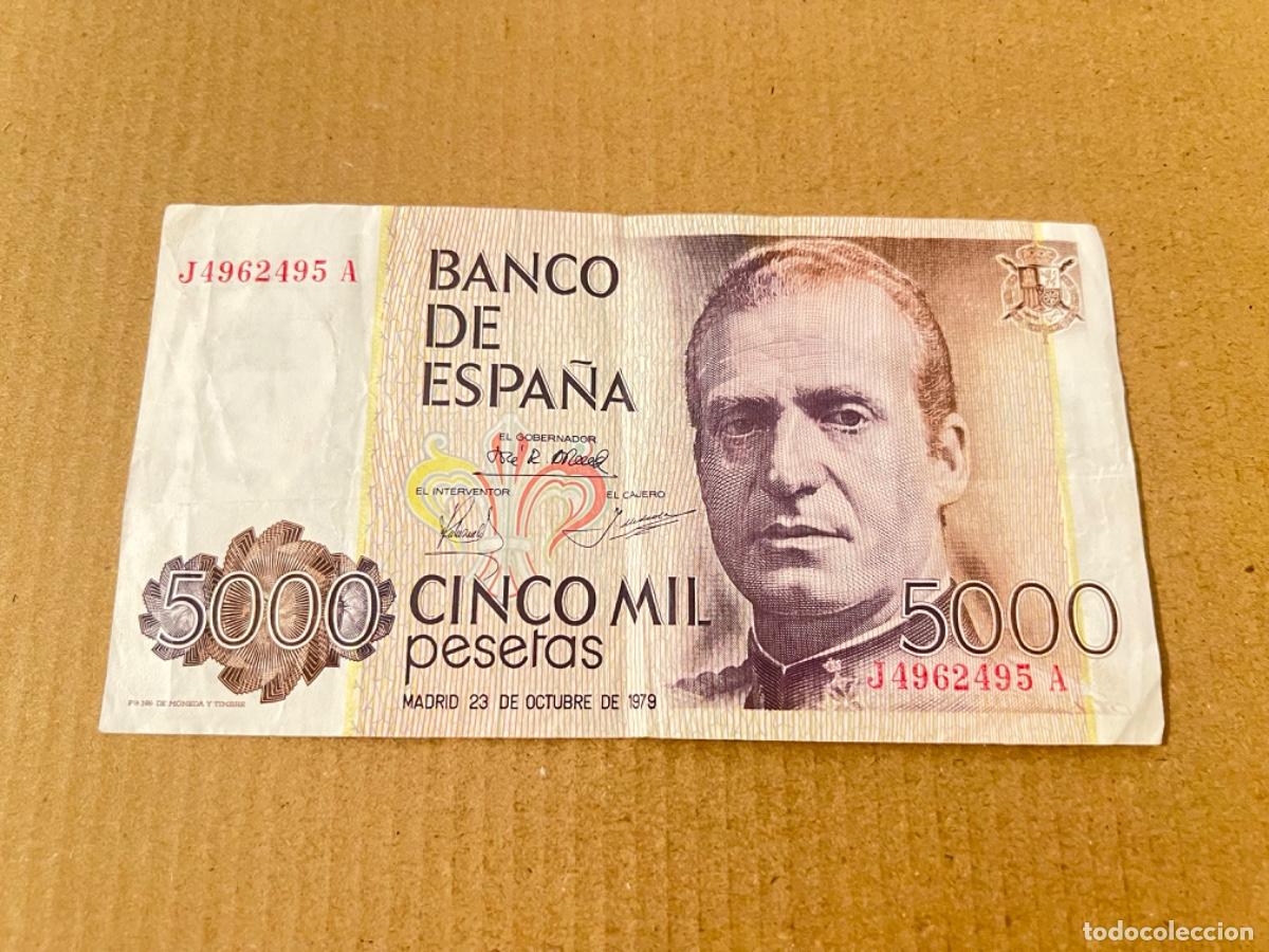 Billetes espa&ntilde;oles: Billete de 5.000 pesetas JUAN CARLOS I 1979 usado
